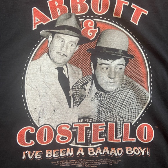 Abbott & Costello Vintage Shirt - size XL 2004 - Picture 2 of 4